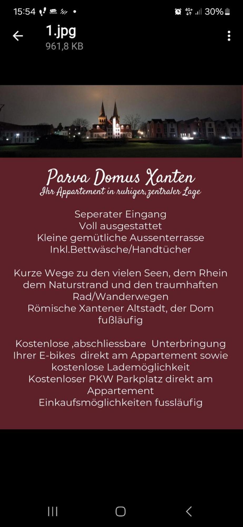 Parva Domus Apartment Xanten Luaran gambar